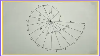 How to draw a square root spiral | Square root spiral activity class 9 |