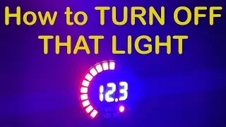 How to turn off your Scamps battery voltage indicator light.