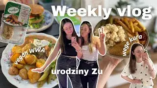 WEEKLY VLOG 🎉 urodziny Zu, malowanie po numerach, wegańska WWA, wegański kurczak, prezenty 🎁