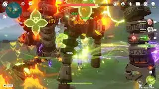 Ruin Guard Test - Yae Miko - Dehya AFK team with Nahida and Baizhu