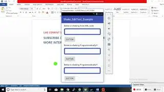 Android edittext shake example