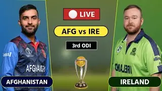 🔴 Live: Afghanistan vs Ireland – 3rd ODI | IRE Vs AFG Live | Afghanistan Live Match Today #cricket