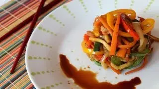 Stir-fried vegetables with soy sauce