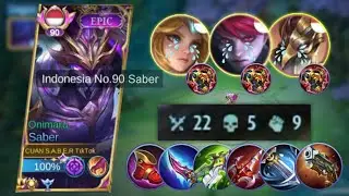 TOP 1 SABER SUPREME BUILD AND EMBLEM SABER TERSAKIT 2023  SEKALI HIT | SABER SUPREME MOBILE LEGENDS