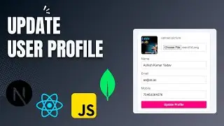How to update User profile in MERN, React js ✅