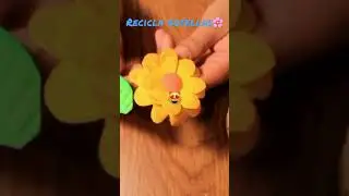 Cómo hacer canasta con fomi/ recicla una botella 🤗