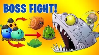 Bowling Bulb Tumbleweed, Guacodile & Dartichoke vs Every Zomboss - Plants vs Zombies 2 MOD