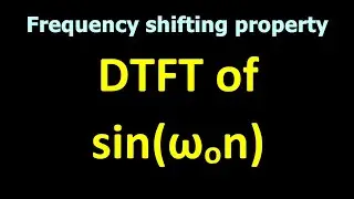 Frequency shifting property of DTFT ll Example and solution