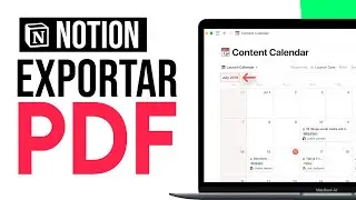 Como EXPORTAR PDF desde Notion | Transformar Notion en PDF (Rápido y Facil)