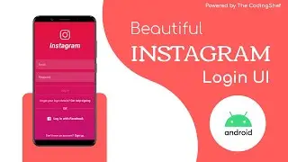 Beautiful Instagram login UI| Android UI tutorial