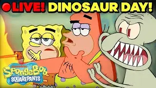 🔴 LIVE: SpongeBob's OLDEST Moments 🦖 Happy Dinosaur Day!
