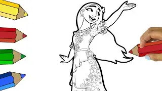 Dibujos ENCANTO| How to draw ISABELLA from ENCANTO  |Como dibujar a ISABELLA de ENCANTO de Disney 🌈
