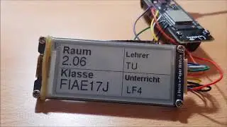 Raumbelegungsschild mit ESP32 mit eInk Display