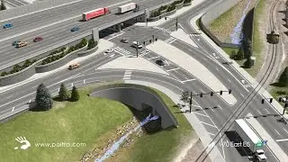 3D Flyover Animation of Detention Ponds by POITRA Visual (Brighton Blvd)