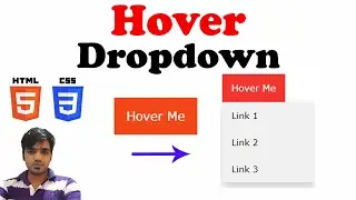 Hover Dropdown using HTML & CSS || Very Easy