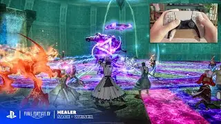 FFXIV Healer ❯ Raid Gameplay on PS5 | Controller Cam | Clean Support Play