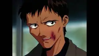 Gendo is an adult Shinji