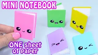 DIY Mini Notebooks 1 Sheet Of Paper | Back To School | 5Minutecrafts  | Mini Notebook Of Own Hands