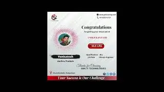 #grktrainings | Our Recent Placements | are you worried about Placements | Join Grk Trainings