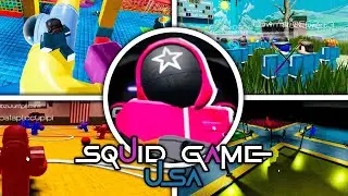 Squid Game: USA - All Games + Ending | Full Game Walkthrough (Roblox Showcase)