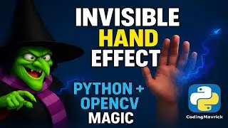 Python OpenCV Project 🔥 Make Invisible Hand | Computer Vision Magic Trick