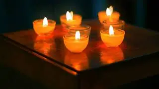 CANDLE LIGHTS ANIMATED BACKGROUND FOR GREEN SCREEN HD 1080P MOTION ANIMATED BACKGROUND