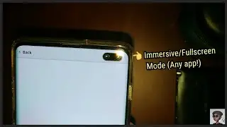 Fullscreen/Immersive Mode On Galaxy S10+ | EP14