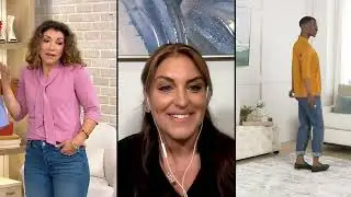 Denim & Co. Signature Jersey Tie Neck Ballet Sleeve Top on QVC