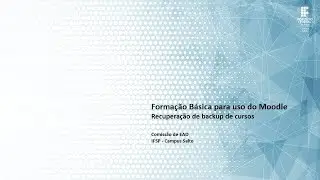 Como recuperar backups de cursos no Moodle
