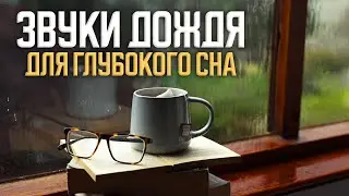 Дождь на окне с звуками ветра - Звуки сильного дождя для сна, учебы и отдыха