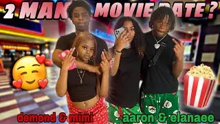 BADKID DEMOND & AARON TOOK MIMI & ELANAEE ON A 2 MAN MOVIE DATE ! 🥰👀😱