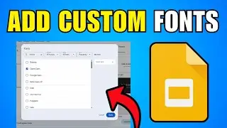 How To Add Custom Fonts To Google Slides (2026) (Step By Step Guide)