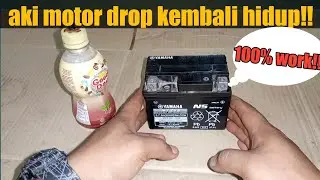 Perbaiki aki motor drop/mati 100% berhasil tanpa ke bengkel!!