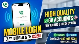 How to Login Google Voice on Mobile (2026 Tutorial) | Buy High-Quality GV Accounts