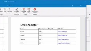 Wie Master-Detail Serienbrief mit Detailzeilen als Tabelle erstellen