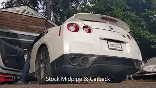 R35 GT-R Midpipe and Stock Exhaust Vs Stock Exhaust