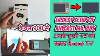 Easiest Way to Setup AnyCast M4 Plus | AnyCast M4 Plus Unboxing | Tech Render | Hindi |