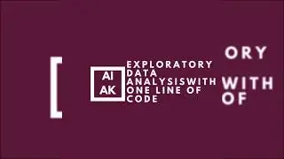 EDA in One Line of Python Code
