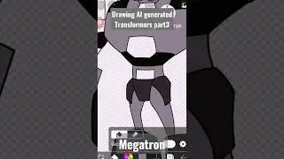 Drawing AI generated Transformers Character part 3 Megatron