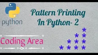 Printing Stars '*' in Right Angle Triangle Shape (180 Degree Rotated) With Source Code | Coding Area