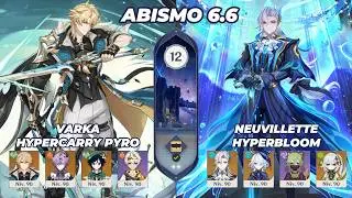 Varka C0 & Neuvillette C1 - ABISMO ESPIRAL 12 - Genshin Impact 6.6