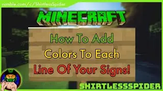 How 2 Add Multi-Colors To Signs In Minecraft