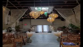 Full Boho Wedding Ceremony and Reception Setup including a room flip 🙄