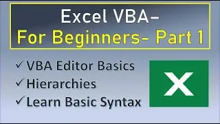 Excel VBA for Beginners