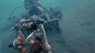 Diving on a plane 38 feet deep in NC