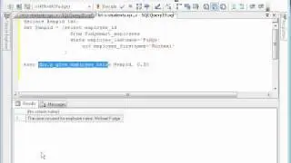 SQL: stored procedures