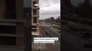 Footage of Storm Ciaran Battering South of England and Europe