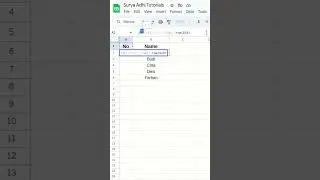 Cara Menambahkan Nomor Urut Otomatis Saat Mengetikkan Data di Google Sheets | Tutorial Google Sheets