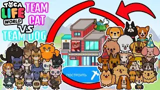 КОМАНДА КОШЕК ПРОТИВ СОБАК В ТОКА БОКА! 🐱 🐾🐕 Toca Boca Life World