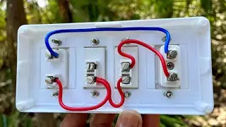 Switch board wiring with an indicator😁 |